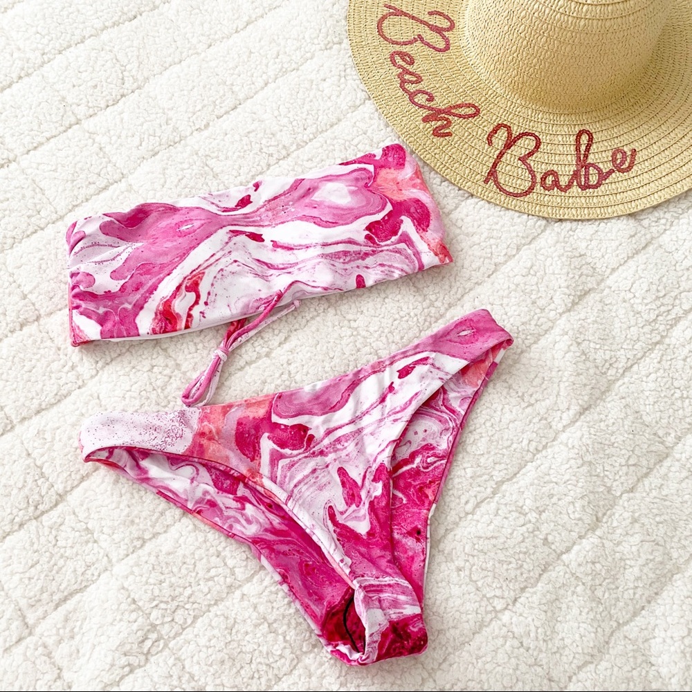 Tie Dye Bandeau Bikini